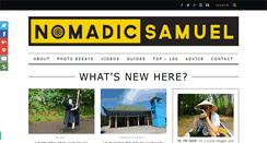 Desktop Screenshot of nomadicsamuel.com
