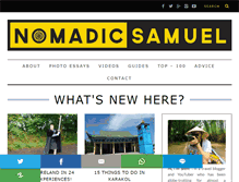 Tablet Screenshot of nomadicsamuel.com